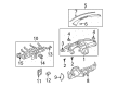 Saturn Dash Panel Vent Portion Covers Diagram - 20825946