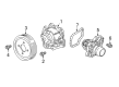 2018 Buick Cascada Water Pump Pulley Diagram - 55485663