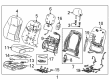 Cadillac CTS Seat Cushion Pad Diagram - 23439734