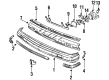 1990 Buick Century Bumper Diagram - 25524613