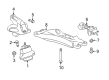 2015 Cadillac CTS Engine Mount Bracket Diagram - 20841855