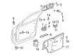 2002 Cadillac Seville Door Latch Assembly Diagram - 16633726