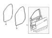 2018 Chevy Traverse Weather Strip Diagram - 84738076