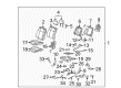 2008 Hummer H3 Seat Cushion Pad Diagram - 10388139