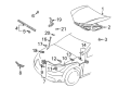 2008 Pontiac Vibe Lift Support Diagram - 88970748