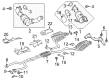 2023 Cadillac CT5 Muffler Hanger Straps Diagram - 23436598