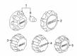 2022 GMC Sierra 2500 HD Wheel Cover Diagram - 9597782