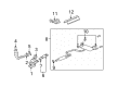 Saturn Aura Exhaust Hanger Diagram - 25868133