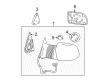 2003 GMC Sierra 3500 Side View Mirrors Diagram - 88980582