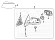 2016 GMC Yukon Side View Mirrors Diagram - 84664794