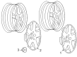 2007 Saturn Aura Wheel Cover Diagram - 9597706