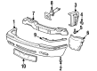 2000 Cadillac Eldorado Bumper Diagram - 25682385