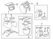 Chevy Silverado 2500 Cup Holder Diagram - 12472734