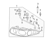 Buick LeSabre Headlight Bulb Diagram - 15094219