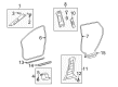 Pontiac Vibe Weather Strip Diagram - 19184763