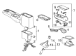 2008 GMC Canyon Center Console Latch Diagram - 19149644