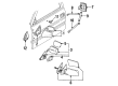 1993 GMC C1500 Suburban Side View Mirrors Diagram - 19177485