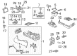 2004 GMC Sierra 3500 Center Console Base Diagram - 15189381