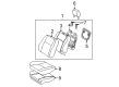 2003 Pontiac Vibe Seat Cushion Pad Diagram - 88970618