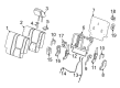 2008 Chevy Equinox Seat Cushion Pad Diagram - 89041881