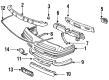 1996 Pontiac Grand Prix Bumper Diagram - 10252361