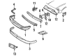 1985 Pontiac Grand Am Bumper Diagram - 12334943