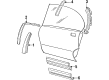 1999 Pontiac Bonneville Door Moldings Diagram - 25544490