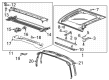 GMC Hummer EV Pickup Weather Strip Diagram - 85572704