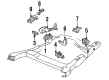 Pontiac Trans Sport Engine Mount Bracket Diagram - 14094488