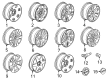 2020 GMC Acadia Wheel Cover Diagram - 52015040