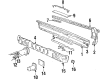 1990 Cadillac Brougham Bumper Reflector Diagram - 5975485