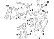 2000 Saturn SC2 Floor Pan Diagram - 21124061