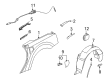 2005 Cadillac XLR Fender Splash Shield Diagram - 15219148