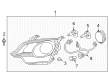 2010 Saturn Vue Headlight Diagram - 22886833