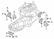 2023 Chevy Silverado 1500 Engine Mount Bracket Diagram - 86808126