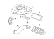 2009 Chevy HHR Air Intake Coupling Diagram - 25937095