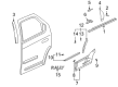 2002 Pontiac Aztek Door Moldings Diagram - 89046252