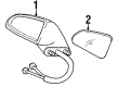 1996 Pontiac Bonneville Side View Mirrors Diagram - 12535332