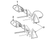 1993 Oldsmobile Achieva Side View Mirrors Diagram - 22658100