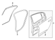 2017 Chevy Caprice Weather Strip Diagram - 92257476