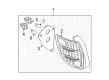 Pontiac Vibe Forward Light Harness Connector Diagram - 88972567