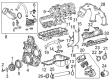 Chevy Silverado 2500 HD Valve Cover Gasket Diagram - 12691860