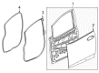 Chevy Bolt EV Door Seal Diagram - 42588069