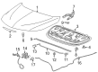 Chevy Malibu Hood Cable Diagram - 84156352