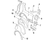 Pontiac Bonneville Fender Splash Shield Diagram - 20609221