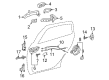 2010 Pontiac Vibe Door Hinge Diagram - 19184177