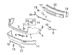 2009 Saturn Outlook Bumper Diagram - 15922556