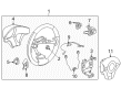 2007 Pontiac G5 Steering Wheel Diagram - 25870038