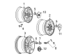 2004 Buick LeSabre Wheel Cover Diagram - 9593175