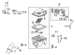 Cadillac SRX Air Filter Box Diagram - 15913342